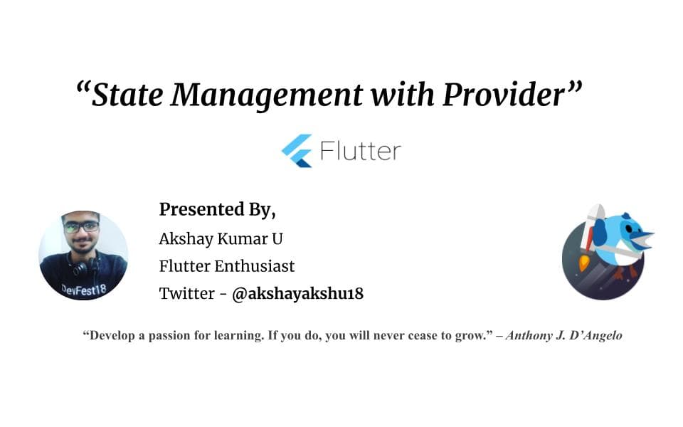 Flutter: State Management with Provider